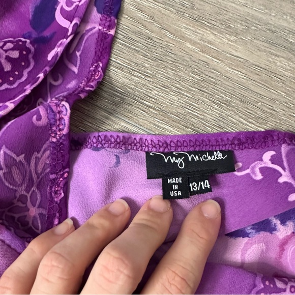 Vintage Y2K Mymochelle purple floral dress